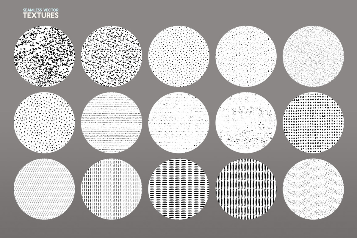 40 Seamless Vector Pattern Textures, a Texture Graphic by Mels Brushes (Photo 2 of 4)