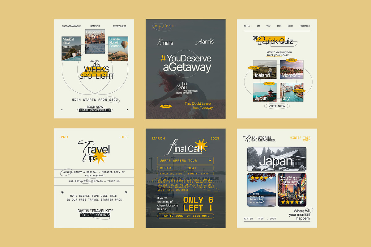 Travel and Tour Instagram Pack, a Social Media Template by fakhroo (Photo 4 of 4)