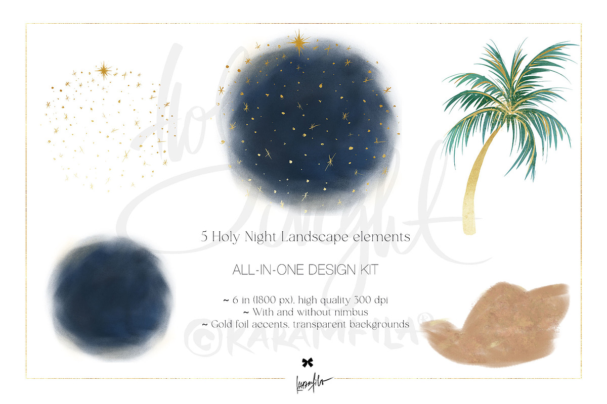 Nativity Scenes Holy Family Clipart, a Seasonal Illustration by KaramfilaS (Photo 11 of 12)