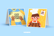 Kids Baking Clipart, Cards, Patterns, a Food Illustration by Ejevyaka (Thumbnail 4 of 6)