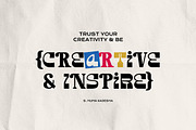 Kovice - Retro Experimental Typeface, a Slab Serif Font by Imoodev (Thumbnail 2 of 5)