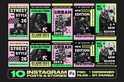 10 Streetwear Collection Social Post, a Social Media Template by Parisa-Artstudio (Thumbnail 1 of 4)