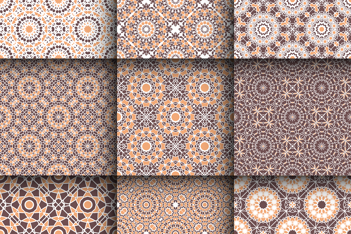 Beige Mosaic Patterns Set, a Pattern Graphic by dacascas (Photo 7 of 10)