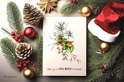 Winter Garden Watercolor Collection, a Seasonal Illustration by MariaScaroniAtelier (Thumbnail 5 of 6)