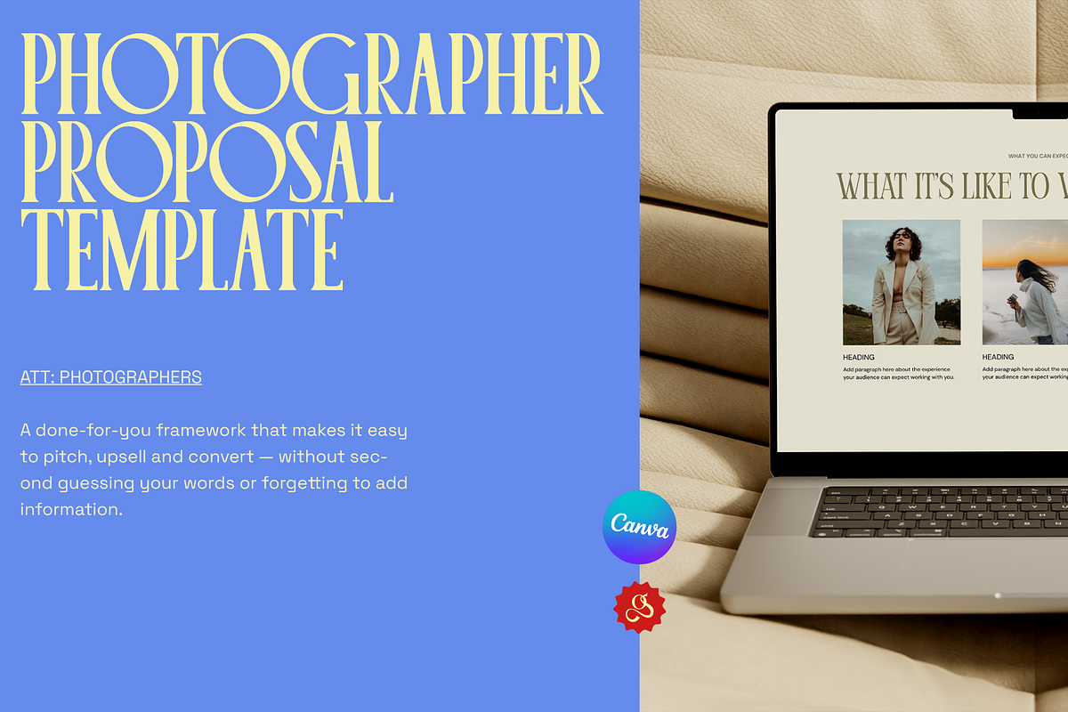 Photographer's Proposal Template, a Marketing Template by Third Ginger Studio (Photo 1 of 8)