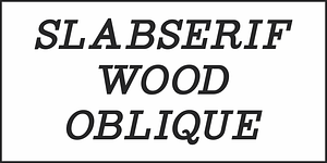 Slabserif Wood JNL