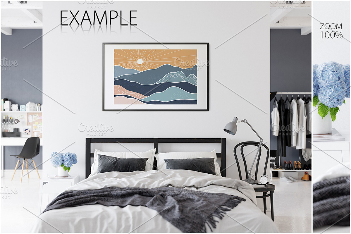 Frames & Walls Scandinavian Bundle-4, a Household Mockup by Yuri-U (Photo 24 of 38)