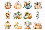 Little Pumpkin Clipart, an Illustration by Design Market (Thumbnail 5 of 5)