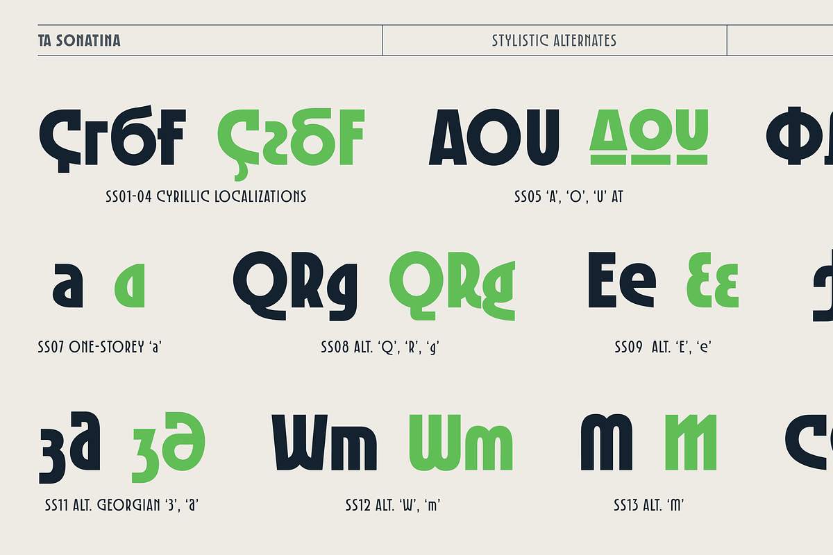 TA Sonatina, a Sans Serif Font by TAFT Foundry (Photo 15 of 15)