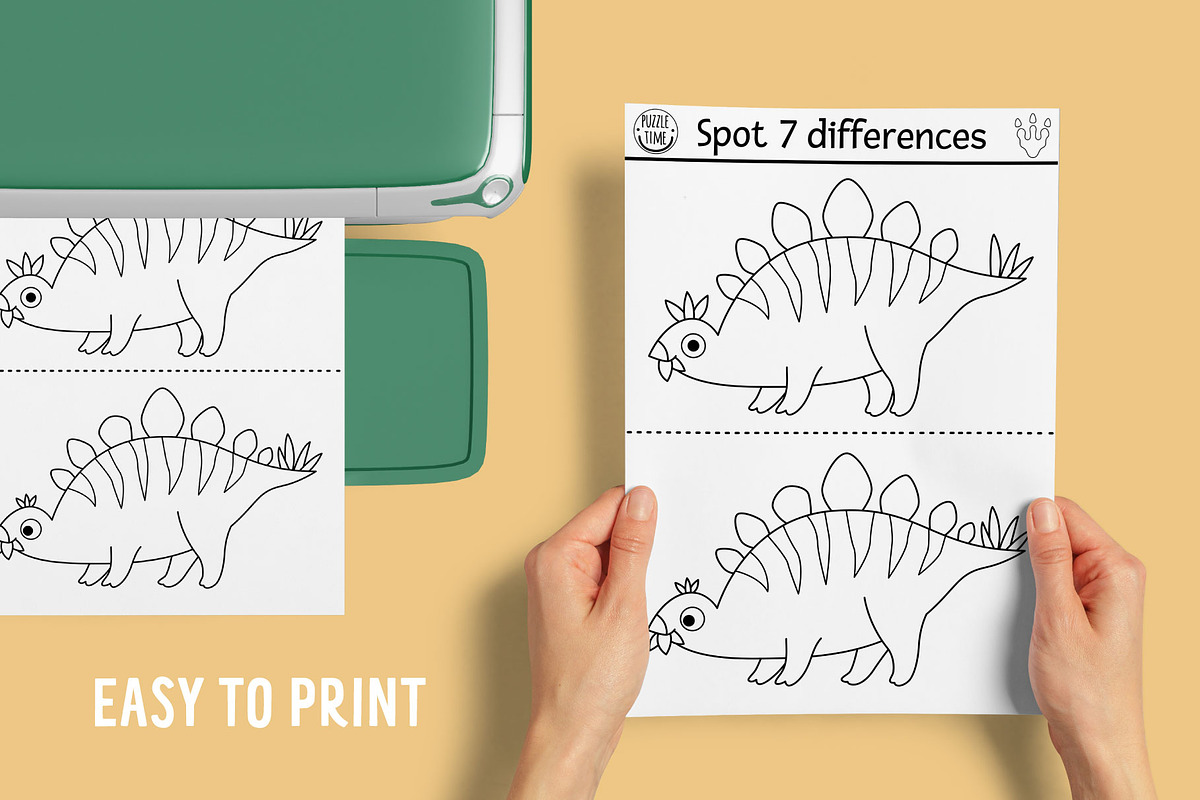 Dinosaur coloring games for kids, an Education Illustration by Lexi Claus (Photo 15 of 17)