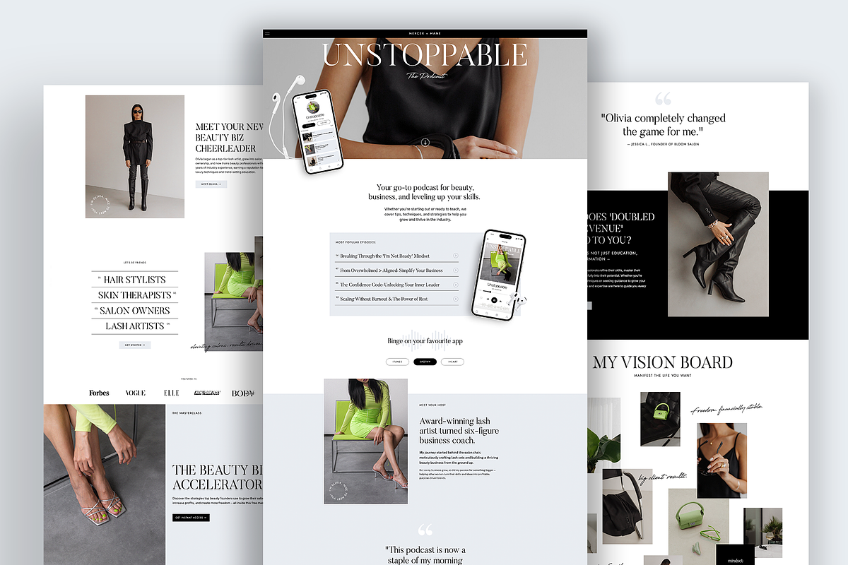 Showit Website Template for Coaches, a Websites & App Template by ByApril.Co Creative House (Photo 2 of 8)