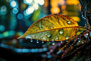 40 Rain in the forest, close up, a Background Photo by Design_Planet (Thumbnail 4 of 14)
