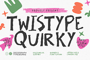 Twistype Quirky – Ugly Font, a Handwritten Font by decographstud (Thumbnail 1 of 7)