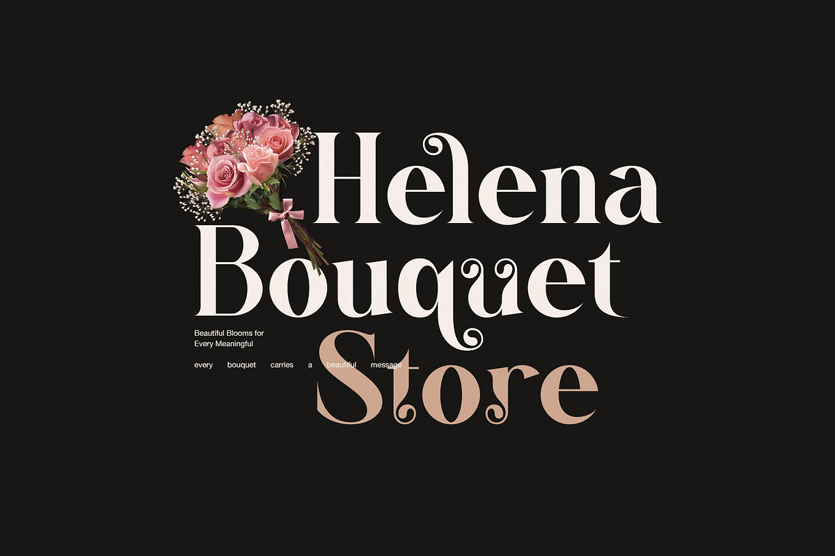Random Elegant Serif Font, a Serif Font by Graphicxell (Photo 6 of 8)