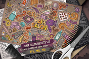 Hair Salon Objects Set, an Object Graphic by BALABOLKA (Thumbnail 1 of 4)