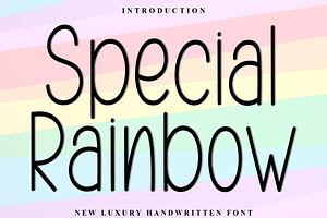 Special Rainbow, a Sans Serif Font by InermediaSTUDIO