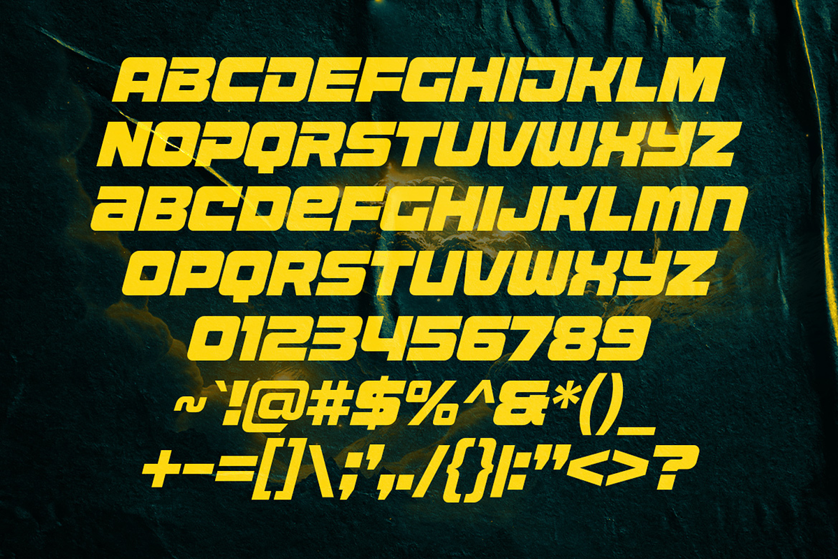 Rasegard - Futuristic Bold Fonts, a Sans Serif Font by Konstantine Studio (Photo 3 of 3)