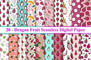 Dragon Fruit Seamless Digital Paper, a Pattern Graphic by Digital Studio (Thumbnail 1 of 3)