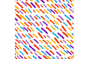 Colorful line doodle seamless, a Texture Illustration by Nenahliadava Design