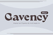 Gavency Blur, a Serif Font by Craft Supply Co. (Thumbnail 1 of 8)