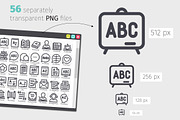 Linguistics Line Icons Set, an Outline Icon by Voysla's Shop (Thumbnail 3 of 4)