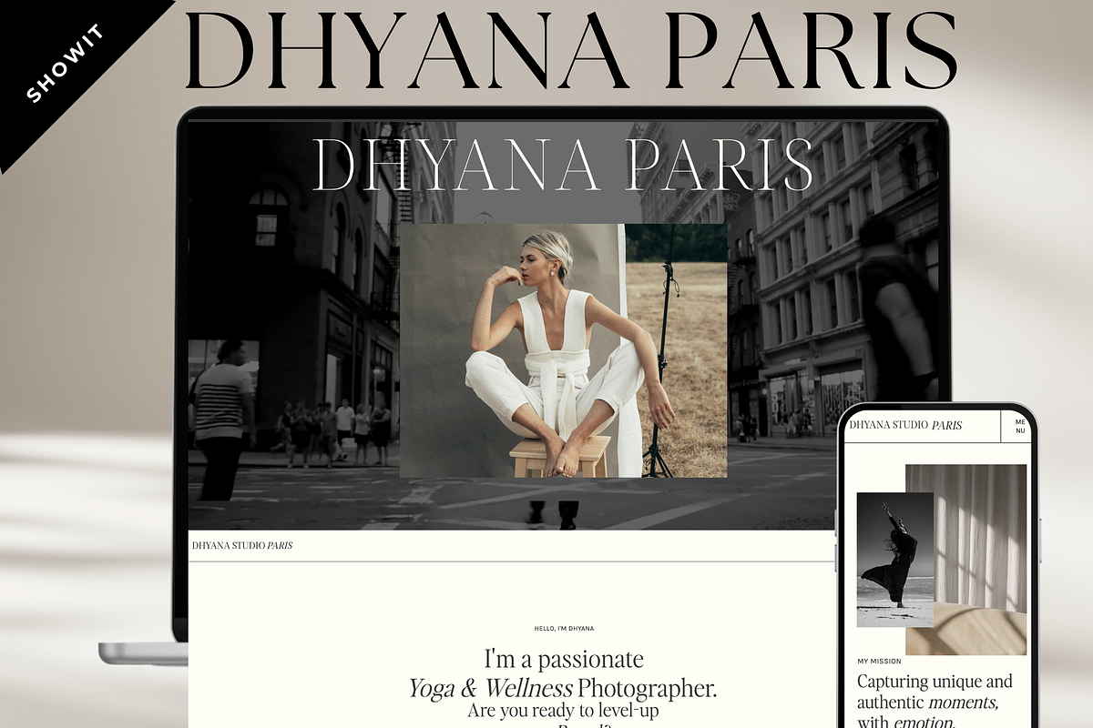 Showit Website Template I Dhyana, a Websites & App Template by YogaBizLab (Photo 1 of 5)