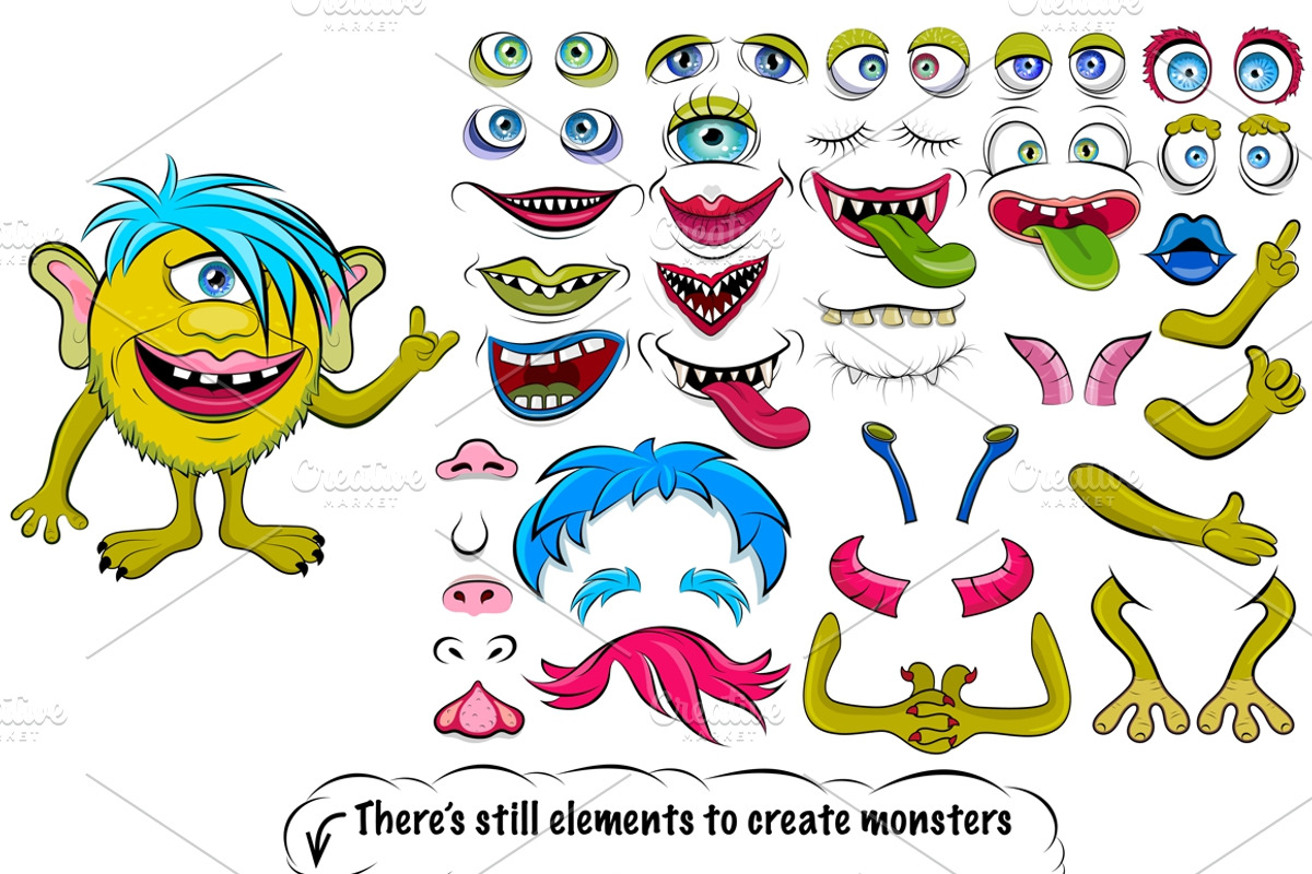 Creation Kit Monsters, an Animal Illustration by Irina Skaska (Photo 11 of 12)