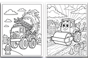 VEHICLES COLORING PAGES for KIDS, a Decorative Illustration by Design Station (Thumbnail 4 of 4)