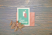 A5 Paper Mockups with autumn themes, a Print Template by shahsoft (Thumbnail 2 of 3)
