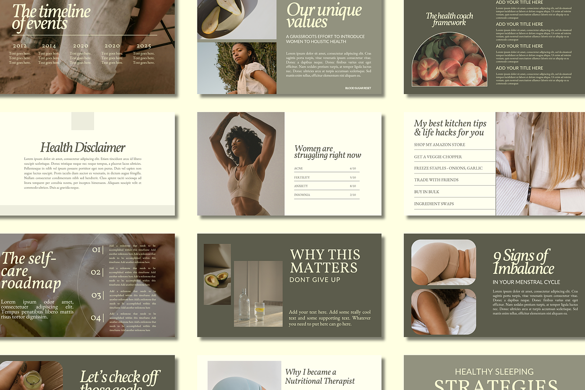 Canva Health Coach Slide Deck, a Presentation Template by Solana Creative Co. (Photo 3 of 6)