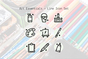 Art Essentials – Line Icon Set, an Outline Icon by Lyolya Profitrolya (Thumbnail 1 of 2)