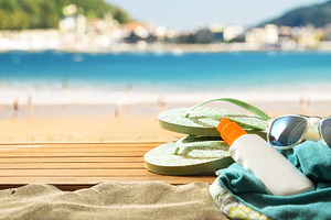 Beach Accessories by Sunny Seaside, a Holiday Photo by Davizro's Market