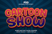 Cartoon Show 3d Psd Text Effect, a Brushes & More by bdrobin (Thumbnail 1 of 2)