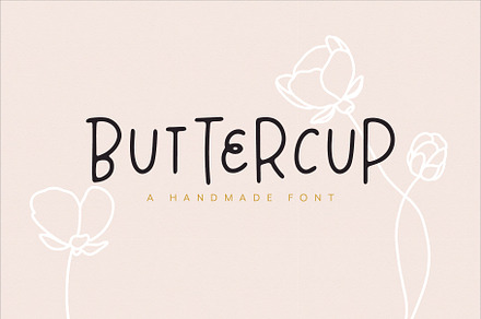 Buttercup Hand Lettered Sans Serif