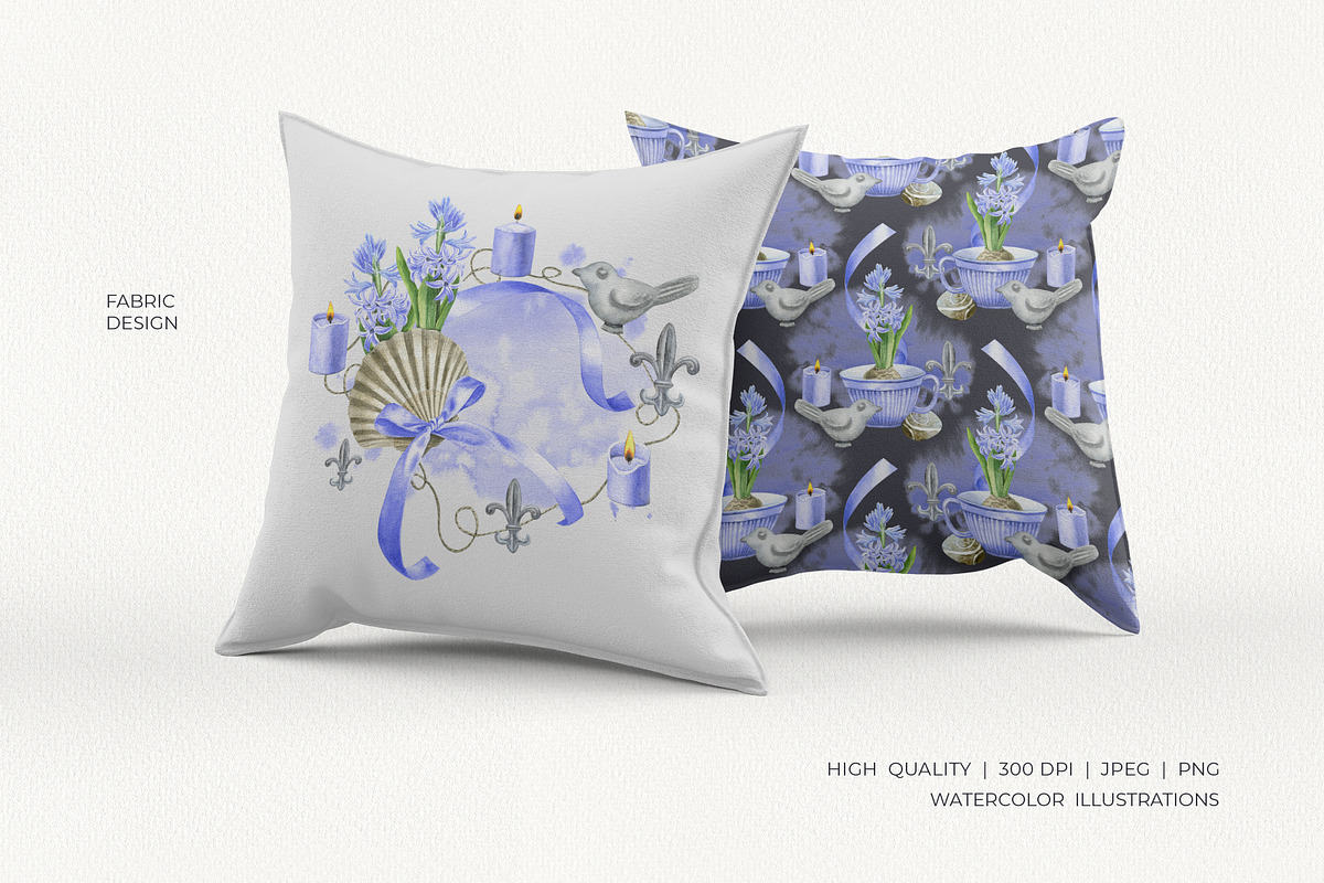 Floral Cottage Watercolor Collection, a Seasonal Illustration by YarovaArt (Photo 12 of 16)