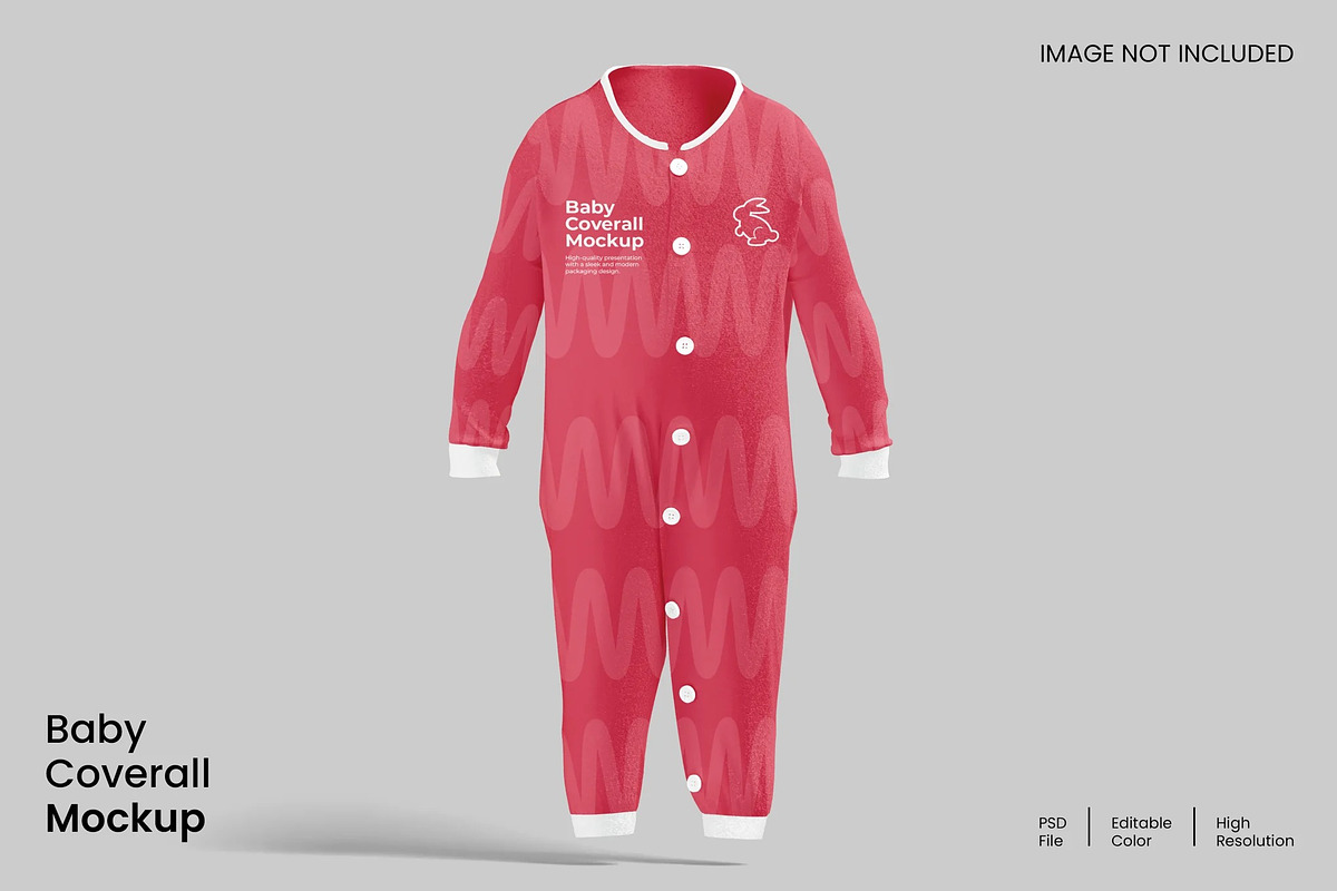 Baby Coverall Mockup, a Household Mockup by renderstockmarket