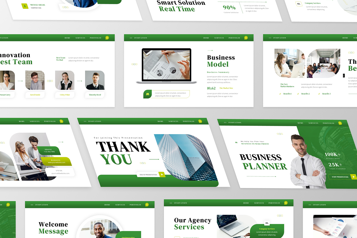 Innovation - Business Plan Keynote, a Presentation Template by GraphauseProject (Photo 4 of 6)