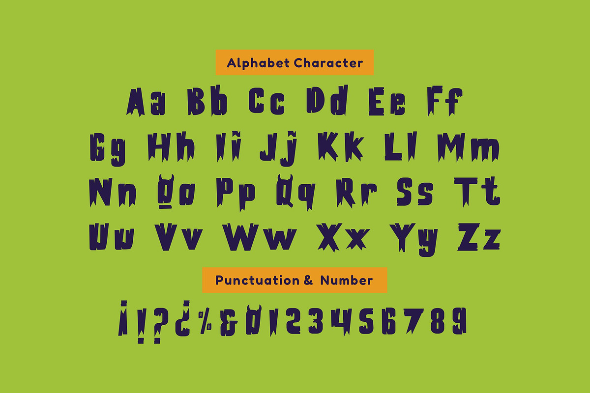 Mons Terial - Playful Monster Font, a Handwritten Font by Imoodev (Photo 5 of 5)