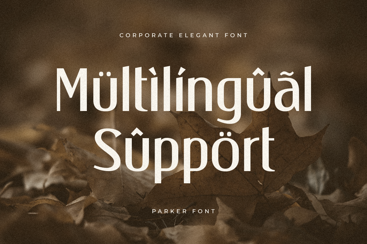 Parker - Corporate Elegant Font, a Sans Serif Font by Hamz Studio (Photo 8 of 16)