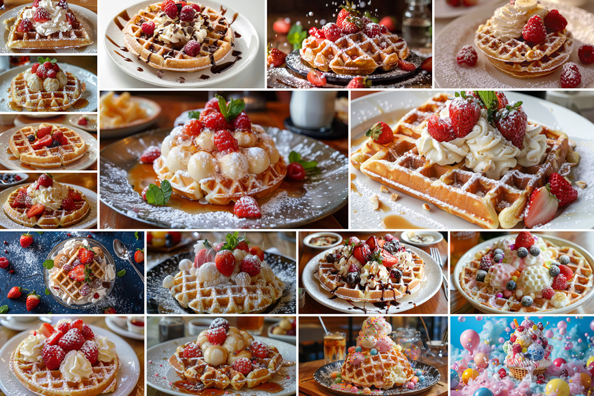 Waffles - 34 images, a Food & Drink Photo by Handmadefont (Photo 3 of 13)