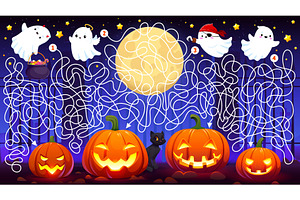 Halloween holiday labyrinth maze