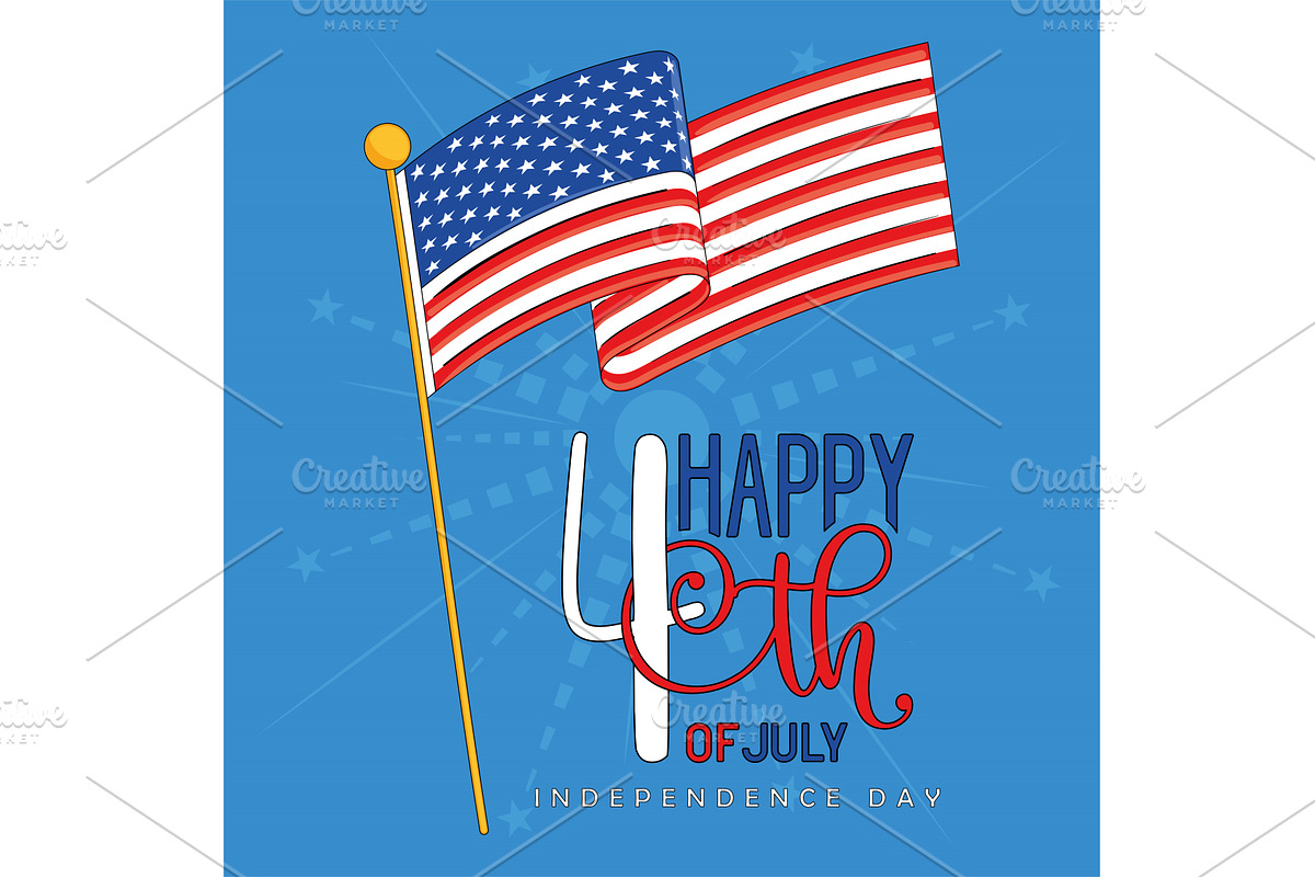 United states independence day, a Seasonal Illustration by studioDK