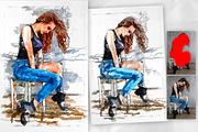 Marker Sketch Photoshop Action, an Action Add-On by GorynArt (Thumbnail 5 of 20)