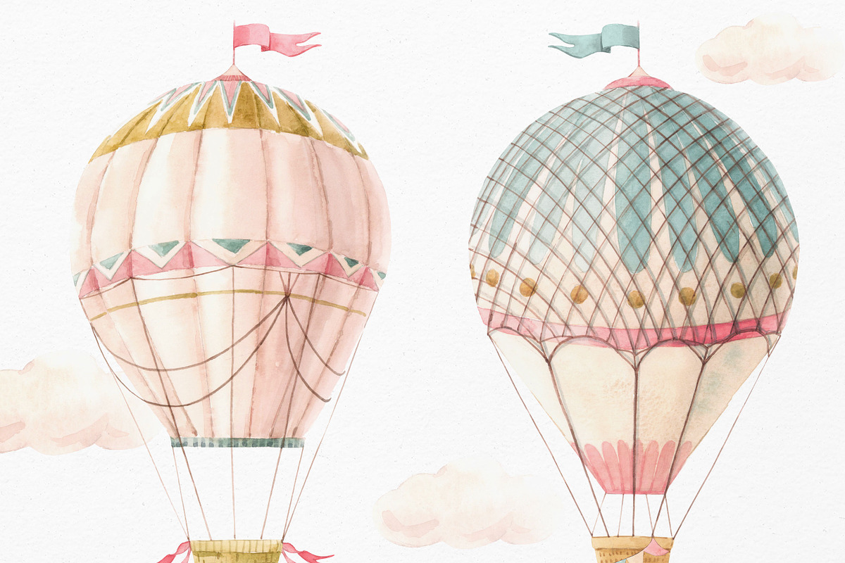 Balloons. Cute baby illustration, an Illustration by Lembrik's Artworks (Photo 3 of 4)