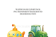 20 Transport Clipart, a Decorative Illustration by Pati Charm Studio (Thumbnail 5 of 8)