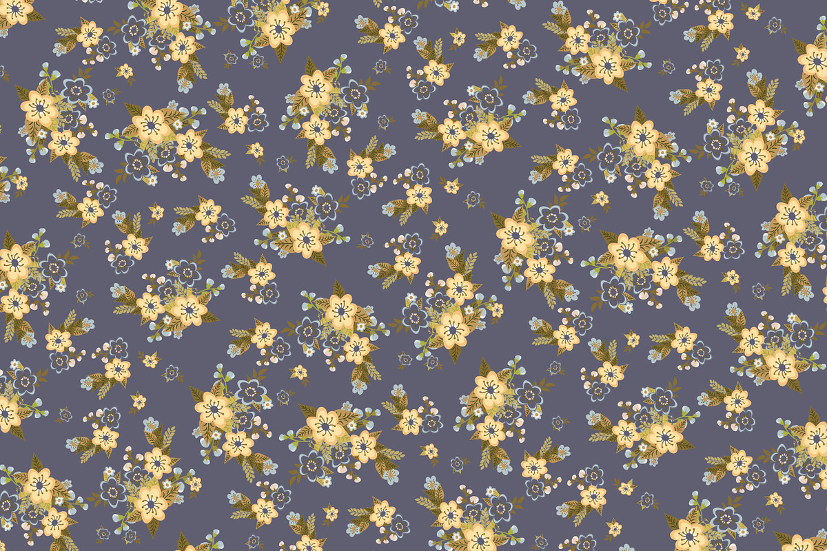 Vintage Floral Papers / Backgrounds preview 4