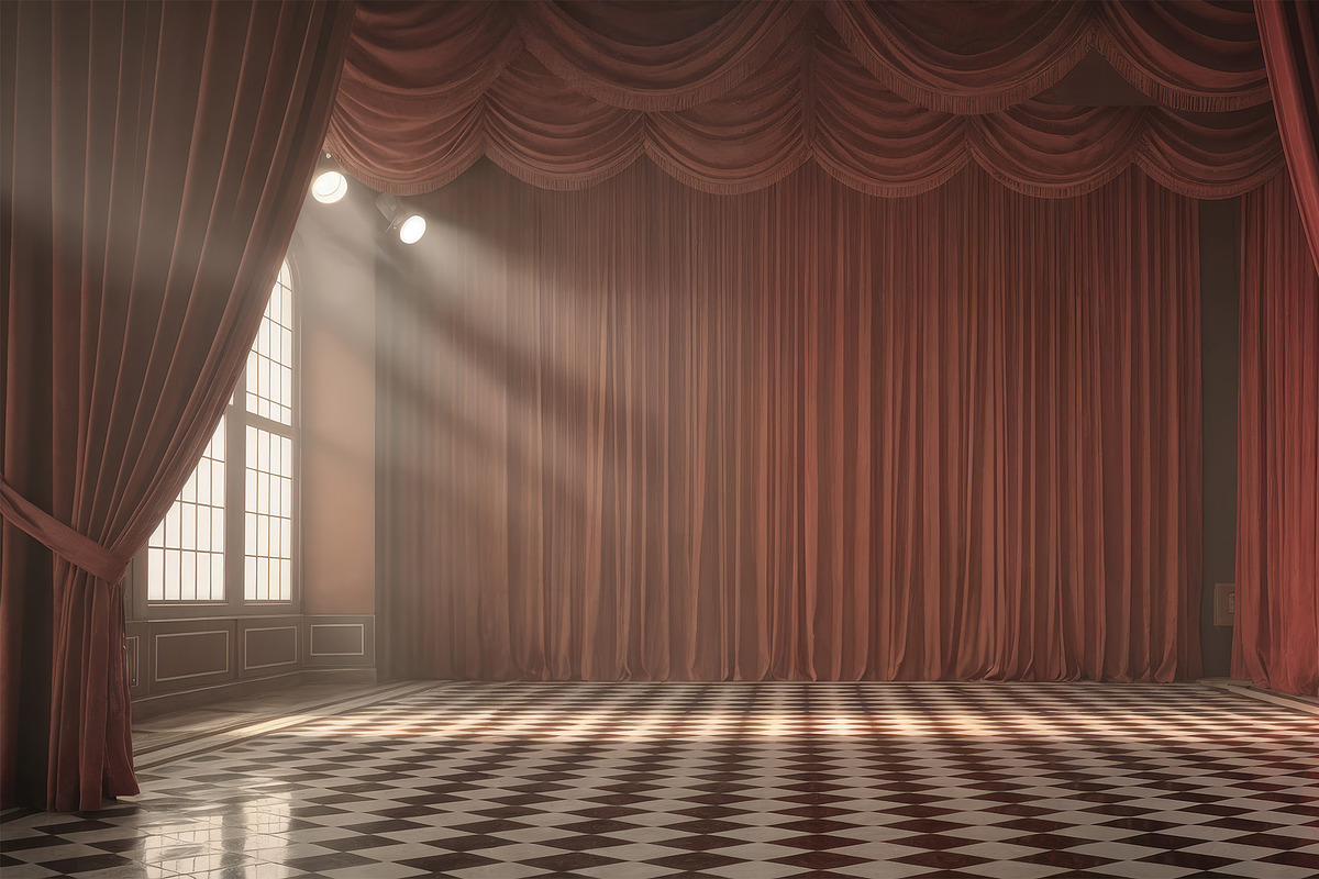 Red Velvet Stage Backgrounds, an Object Illustration by StockVerse Creative (Photo 2 of 4)
