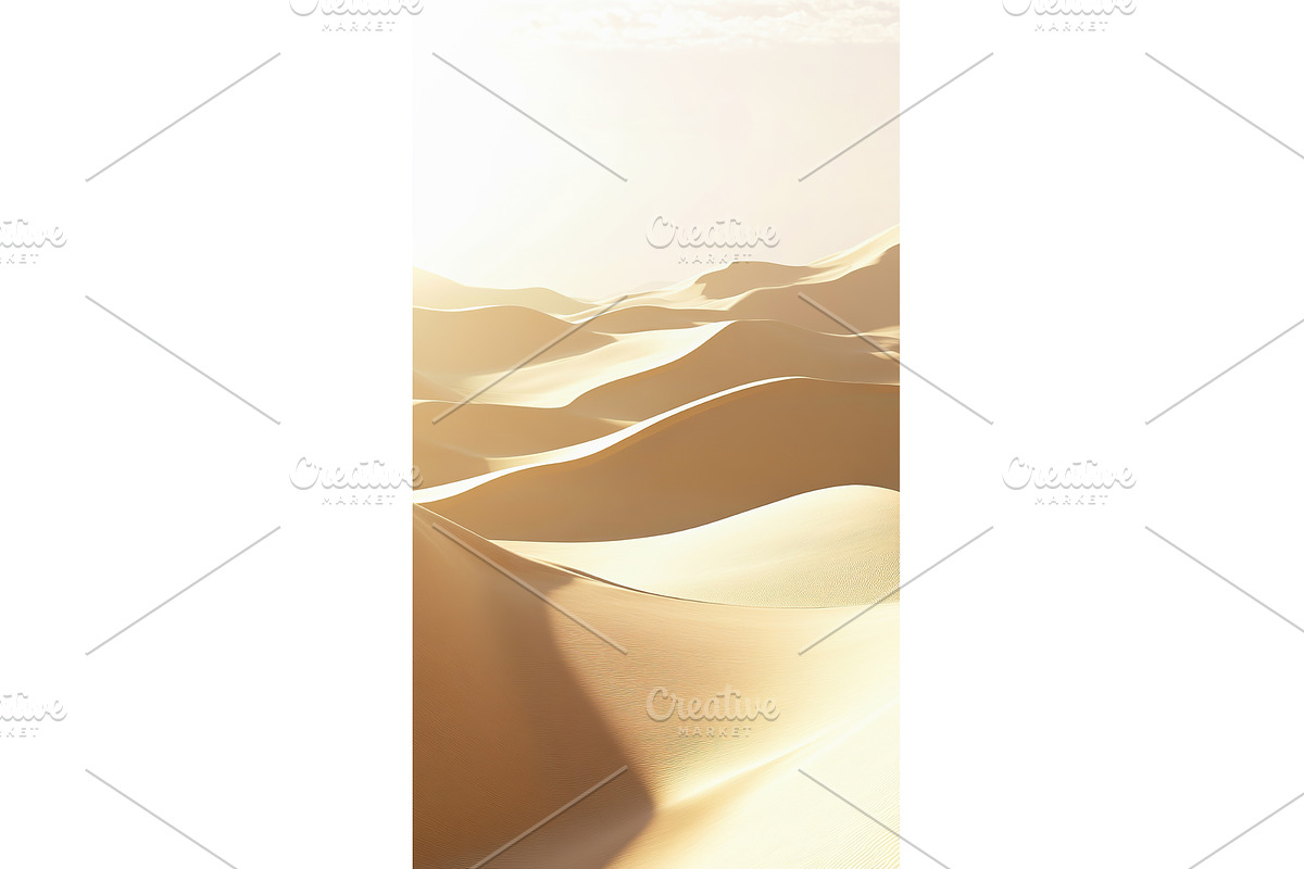 Golden sand dunes under the sunlight, a Texture Illustration by Lermont51