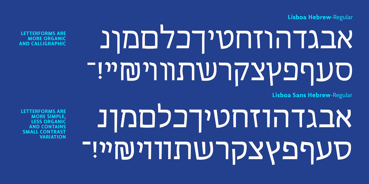 Lisboa Sans Hebrew, a Sans Serif Font by Vanarchiv (Photo 7 of 7)