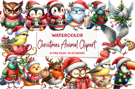 Christmas Animal Clipart